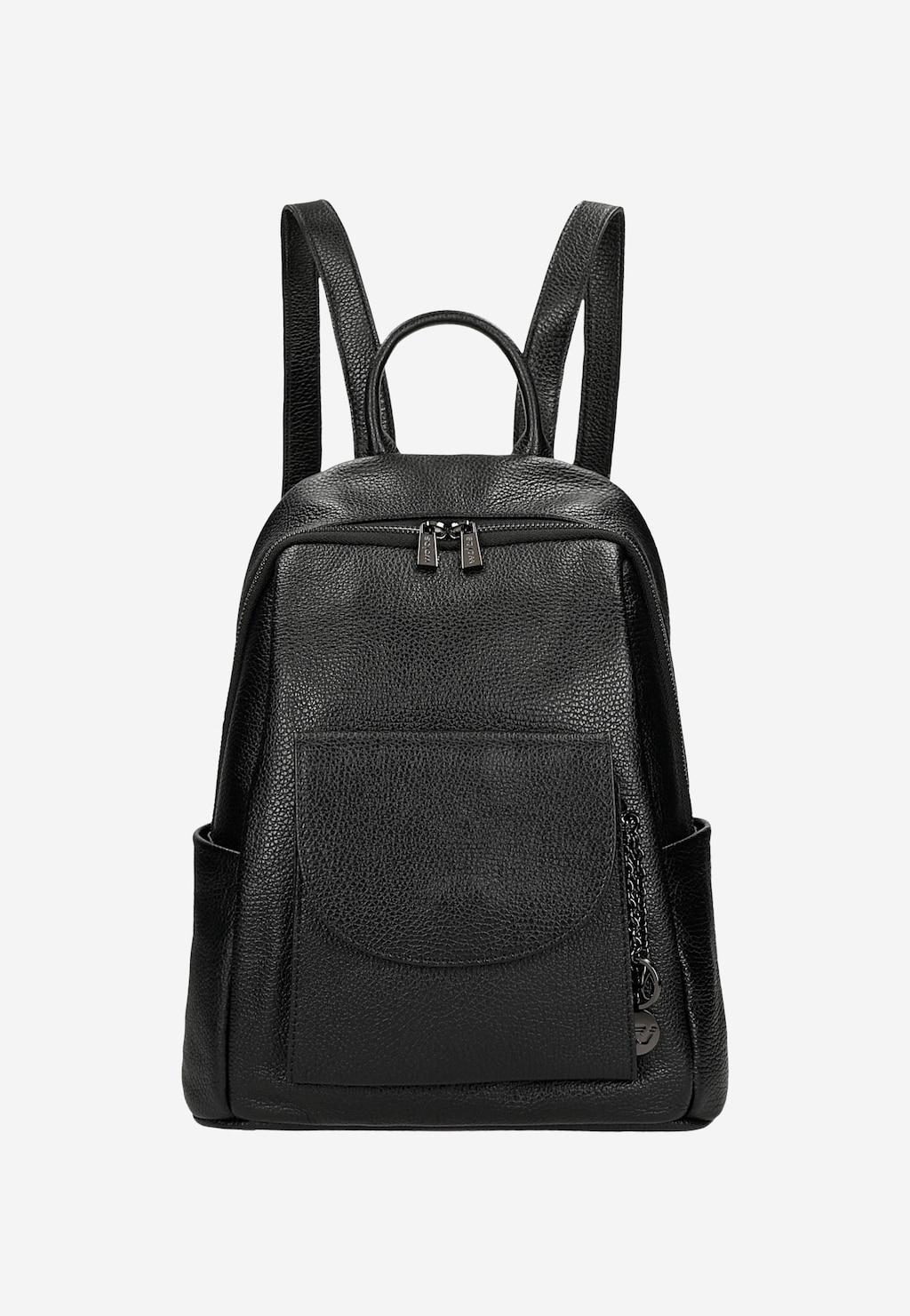 Černý dámský batoh z kvalitní hladké kůže 80331-51 Widok 2