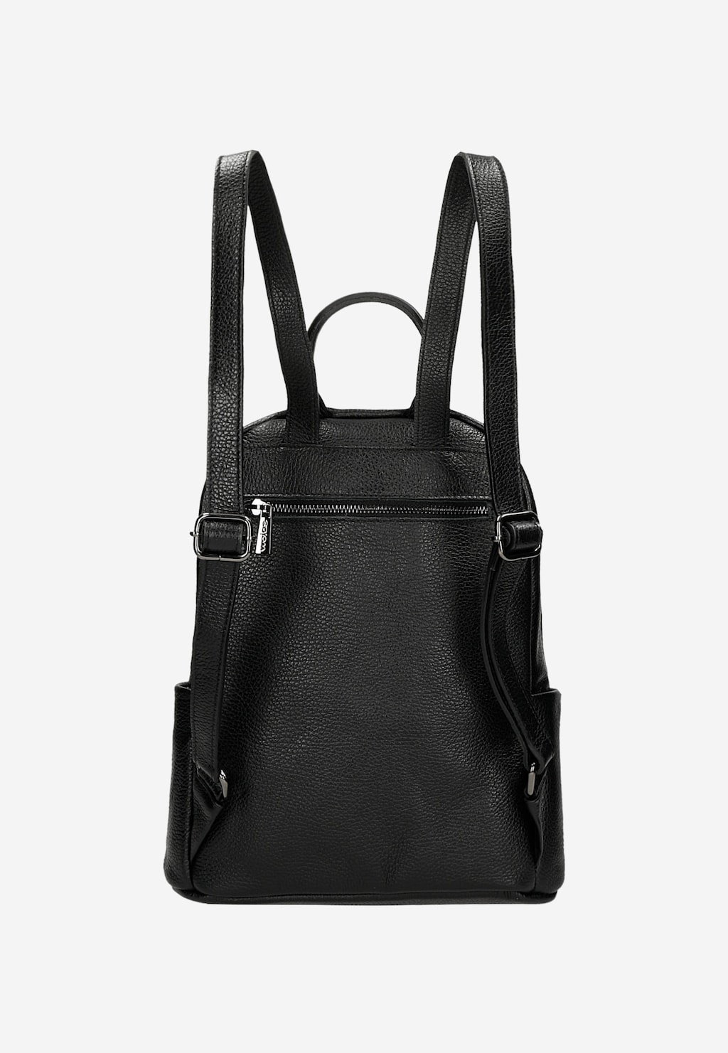 Černý dámský batoh z kvalitní hladké kůže 80331-51 Widok 4