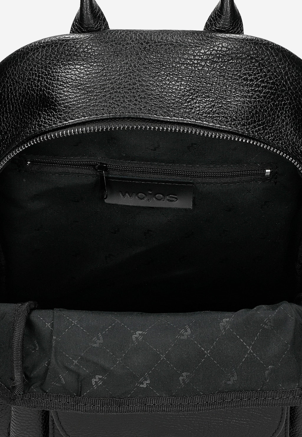 Černý dámský batoh z kvalitní hladké kůže 80331-51 Widok 5