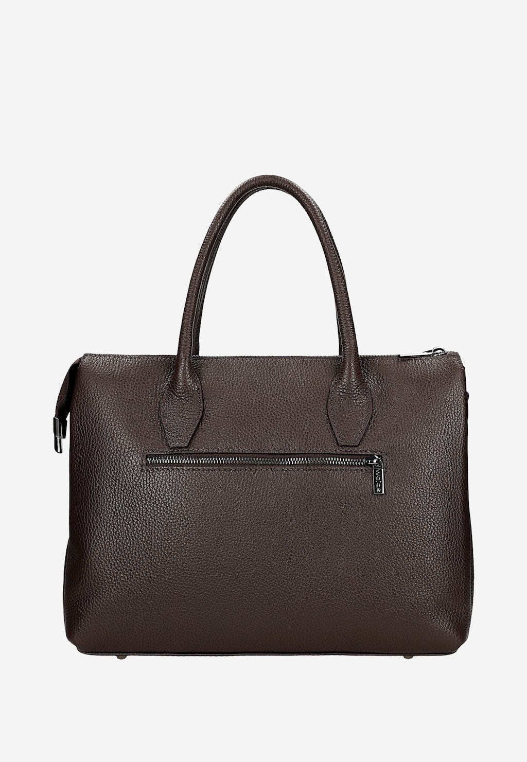 Hnědá dámská kožená kabelka typu kufřík 80222-52 Widok 4