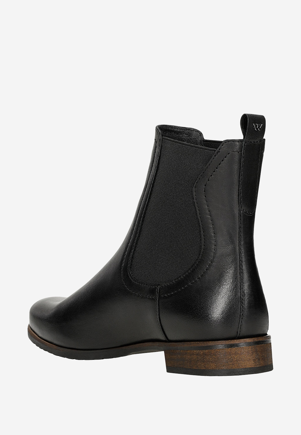 Černé dámské kožené kotníkové boty 55263-51 Widok 4