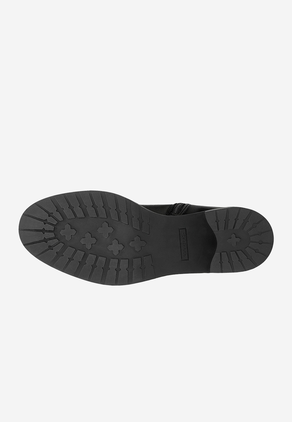 Čierne zateplené dámske členkové topánky na podpätku 55264-51 Widok 6