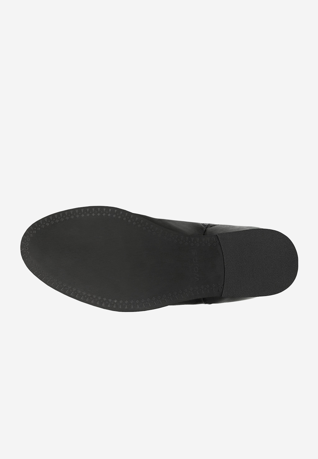 Černé kožené kotníkové boty na klínku 55261-51 Widok 6