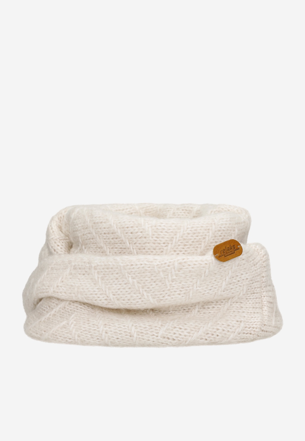 Smotanová dámska čiapka na zimu s huňatým brmbolcom R96001-84 Widok 4