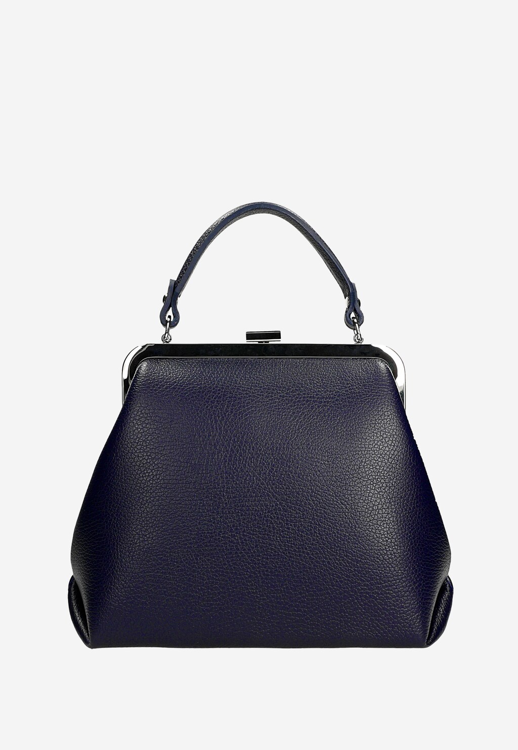 Kožená námořnická modrá kabelka typu frame bag 80257-56 Widok 2