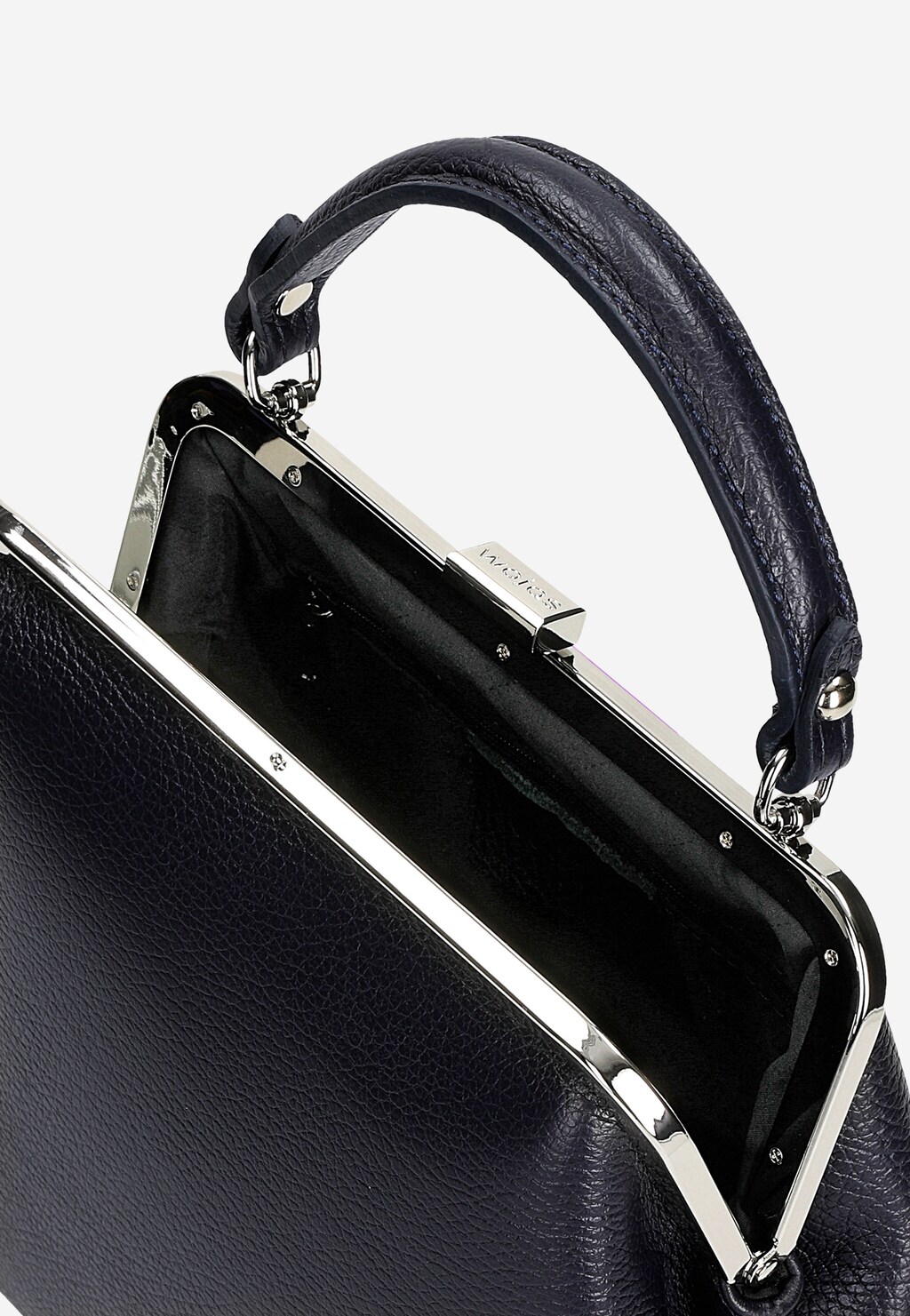 Kožená námořnická modrá kabelka typu frame bag 80257-56 Widok 7