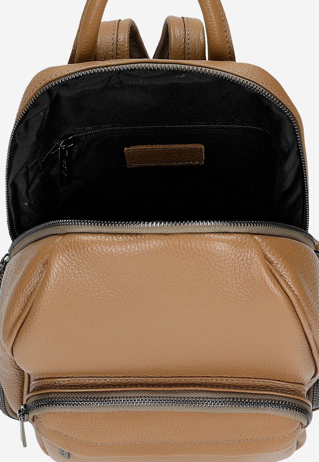 Beżowy plecak damski ze skóry licowej 80253-54 Widok 5