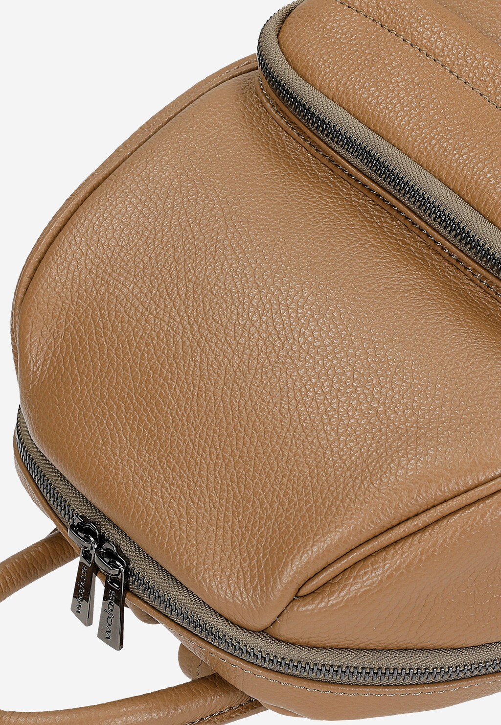 Beżowy plecak damski ze skóry licowej 80253-54 Widok 7