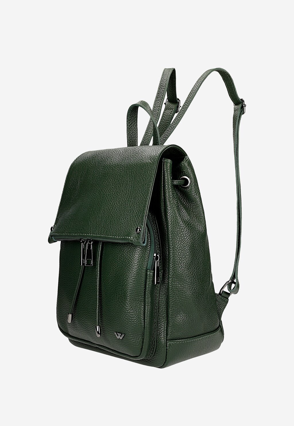 Zelený kožený městský batoh 80073-57 Widok 3