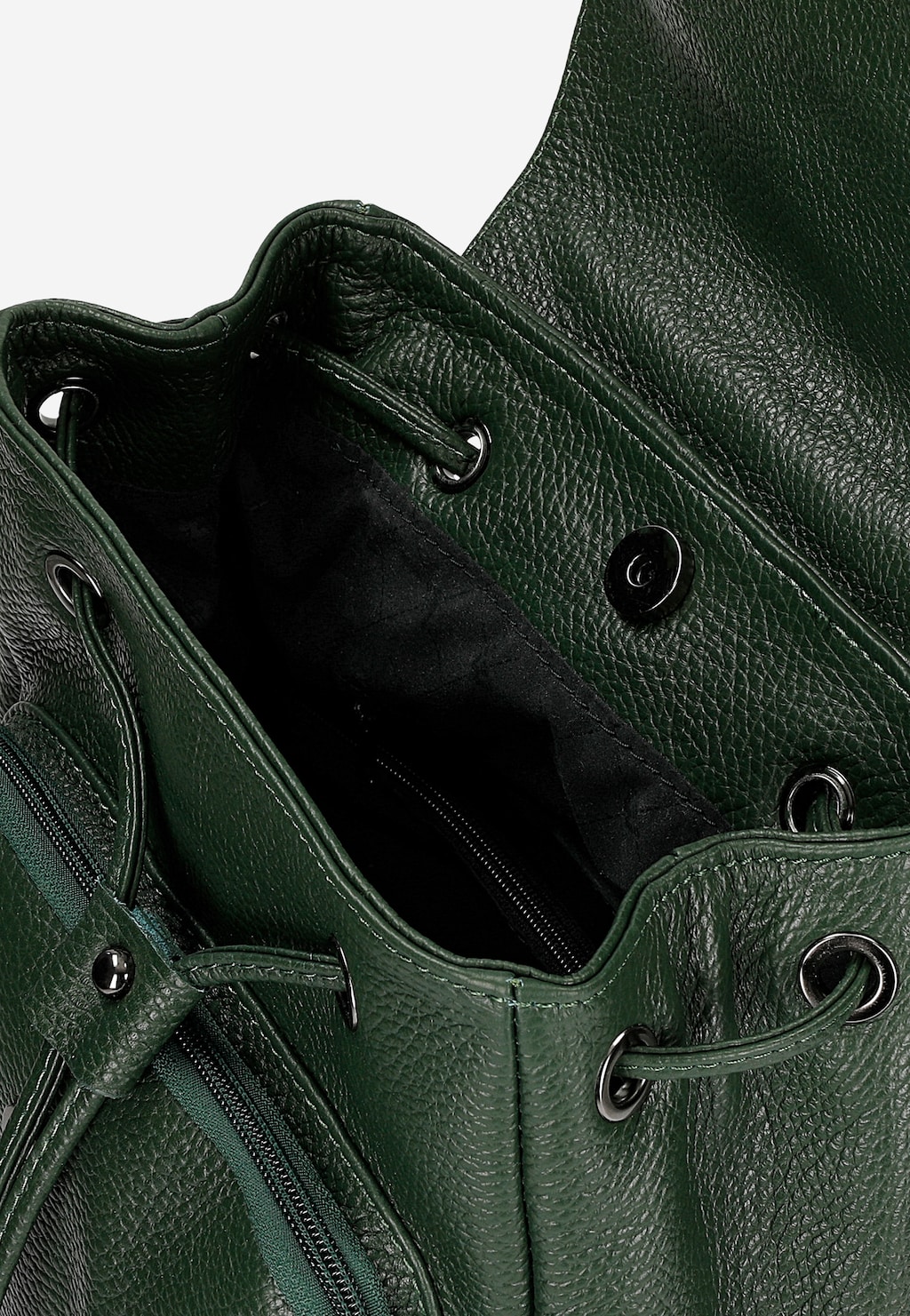 Zelený kožený městský batoh 80073-57 Widok 5