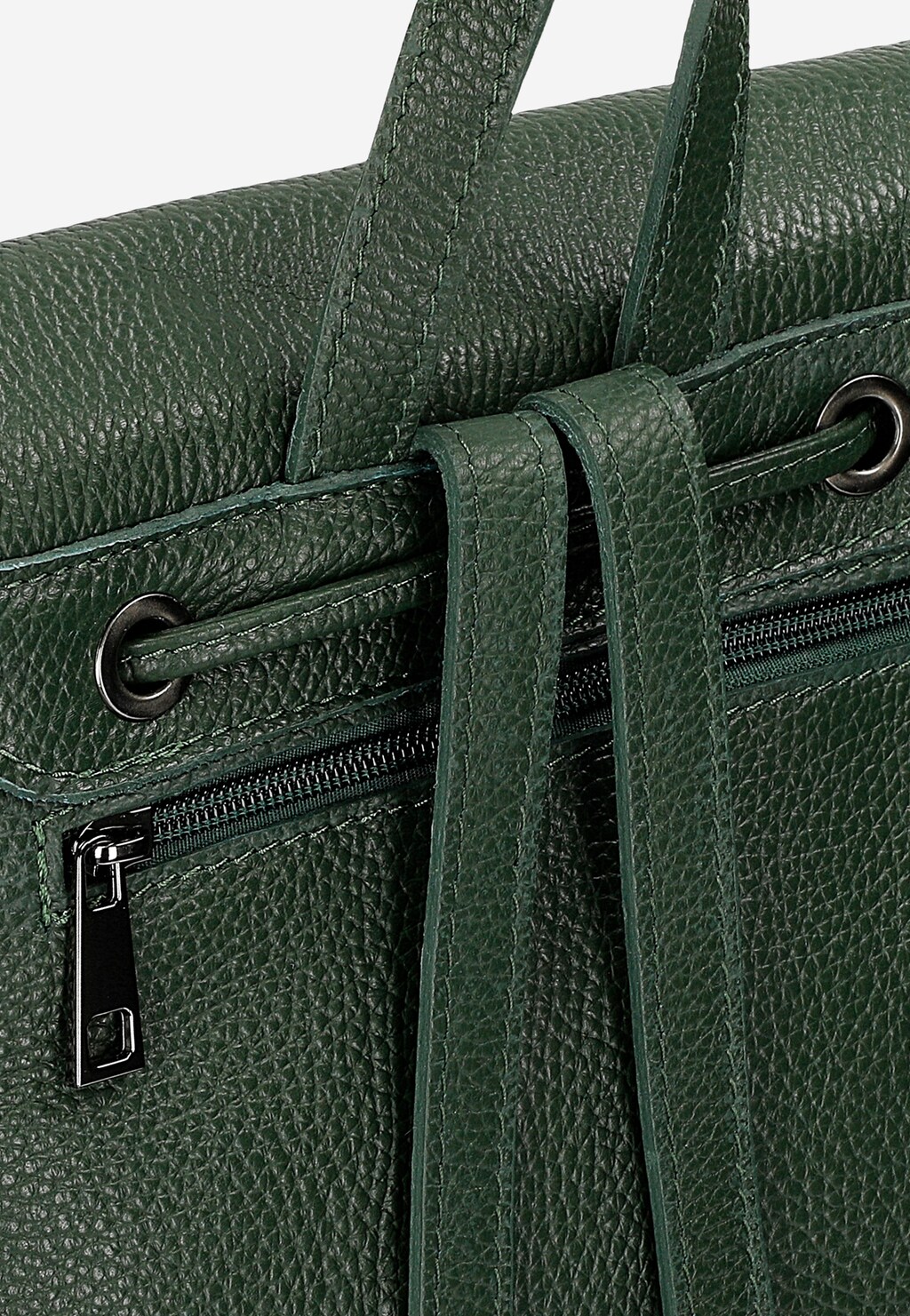 Zelený kožený městský batoh 80073-57 Widok 6