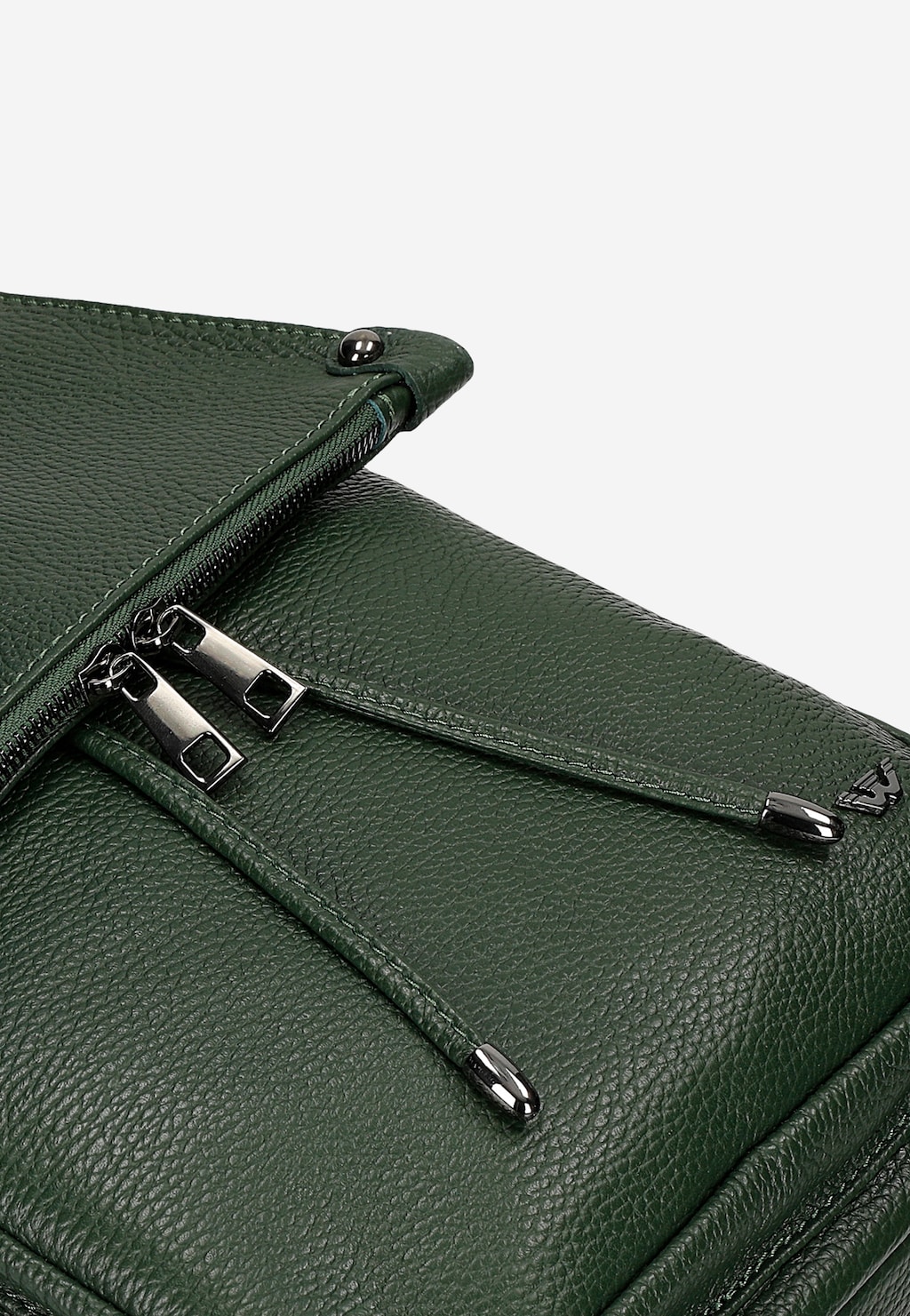 Zelený kožený městský batoh 80073-57 Widok 7