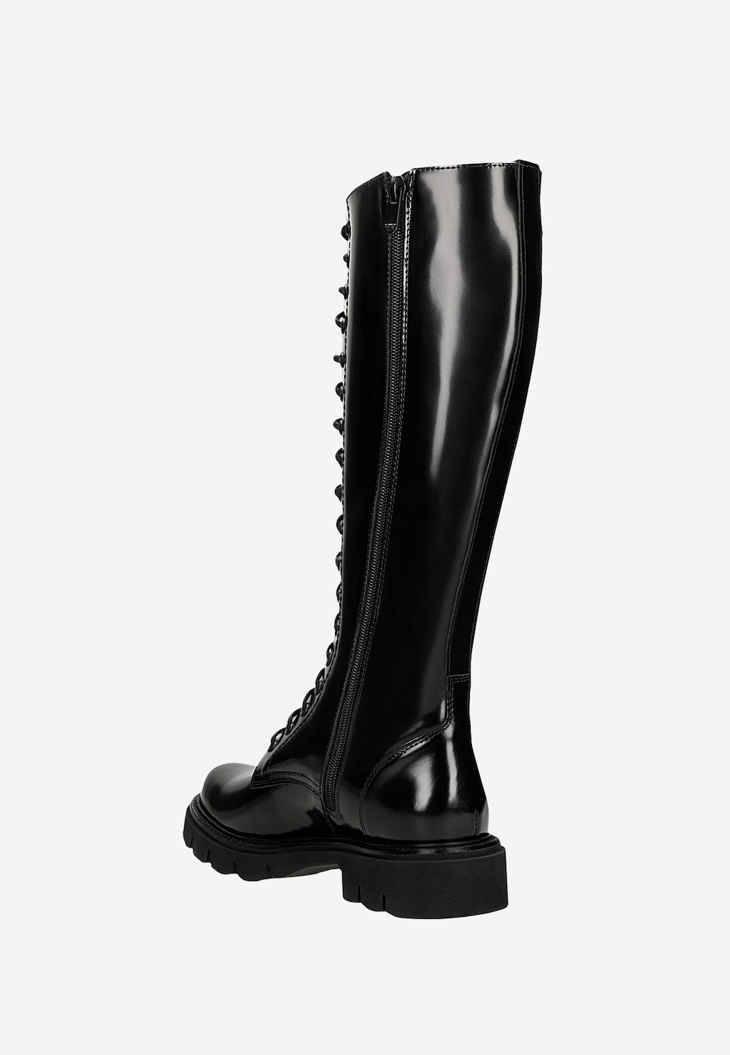 Čierne biker čižmy z lakovanej kože Florentic 71057-31 Widok 4