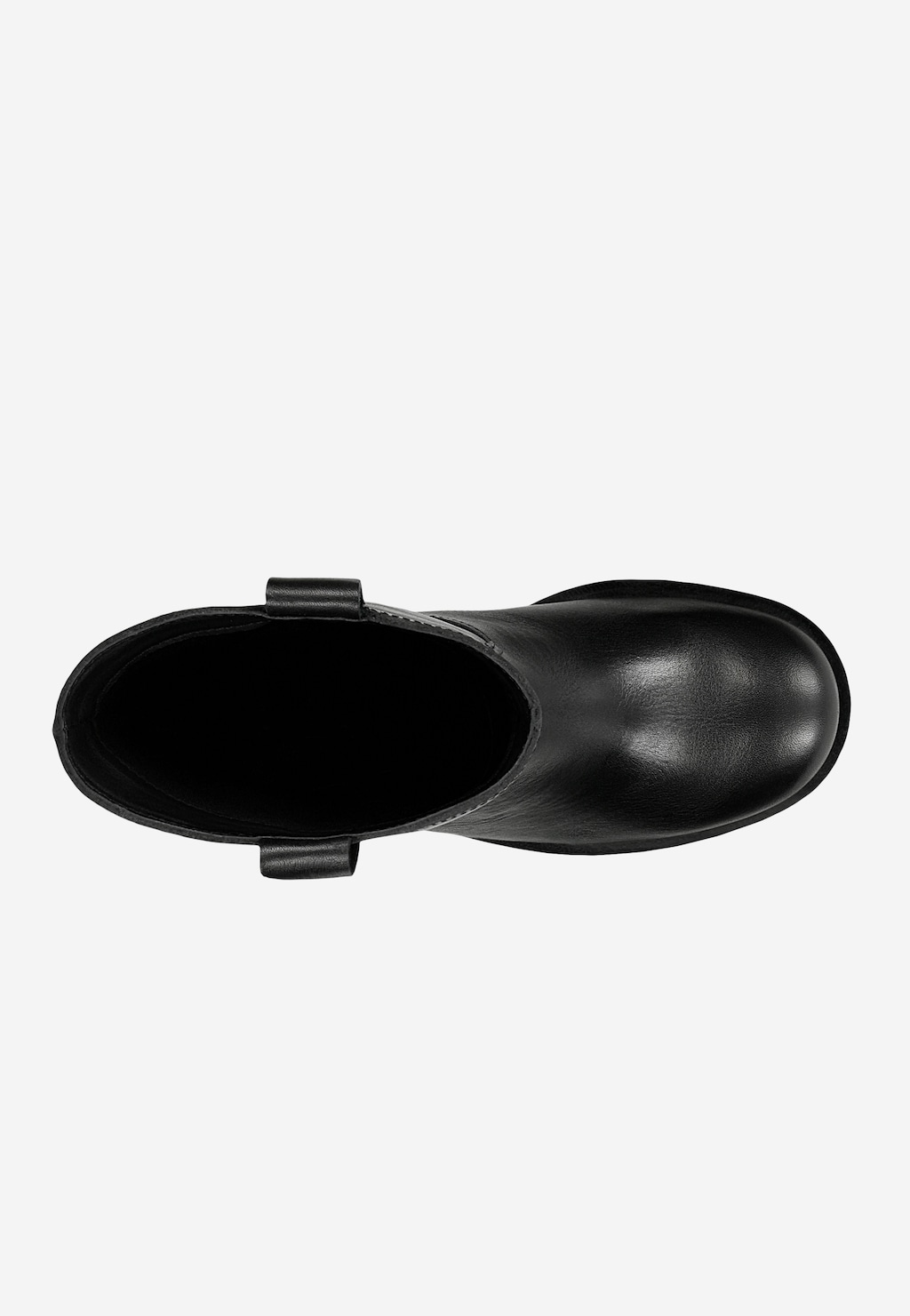 Černé dámské boty na podpatku s jednoduchým obouváním 55290-51 Widok 5