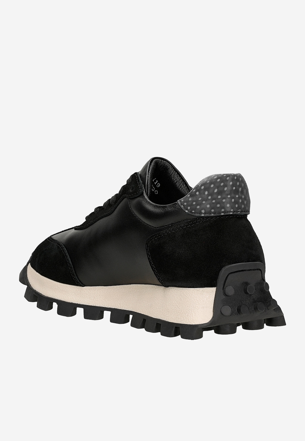 Masivní černé tenisky s traktorovou podrážkou 46309-71 Widok 4