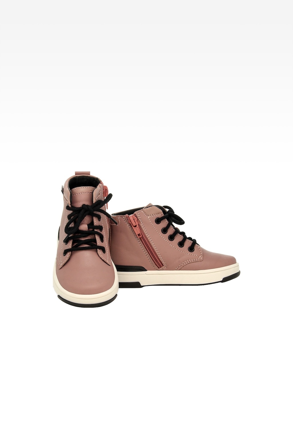 Růžové kotníčkové boty pro dívky s černými tkaničkami BARTEK 1112106 Widok 6