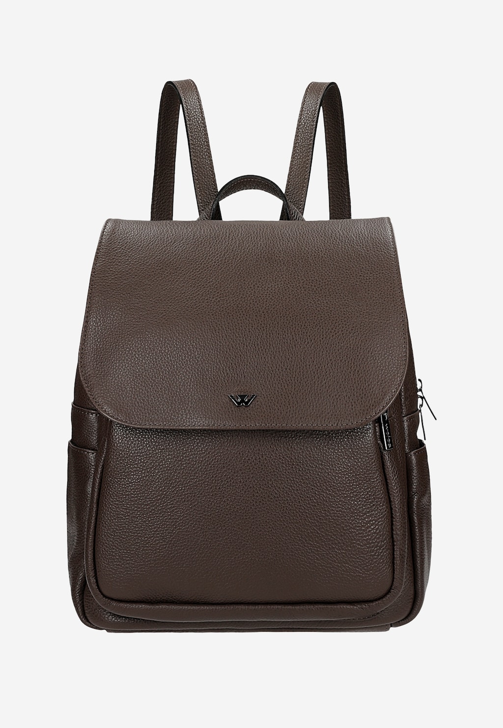 Tmavohnedý kožený mestský batoh 80082-52 Widok 2