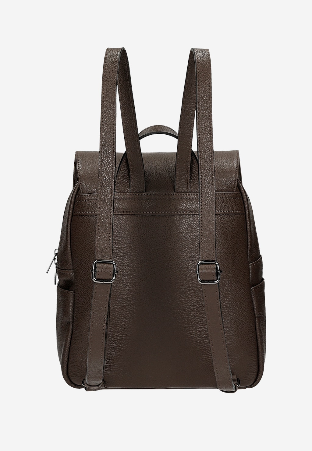 Tmavohnedý kožený mestský batoh 80082-52 Widok 4