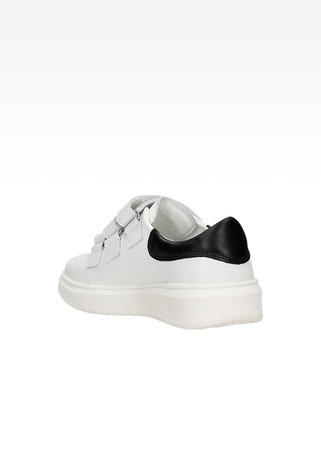 Białe skórzane trampki BARTEK zapinane na rzepy W-75220/NPW II Widok 3