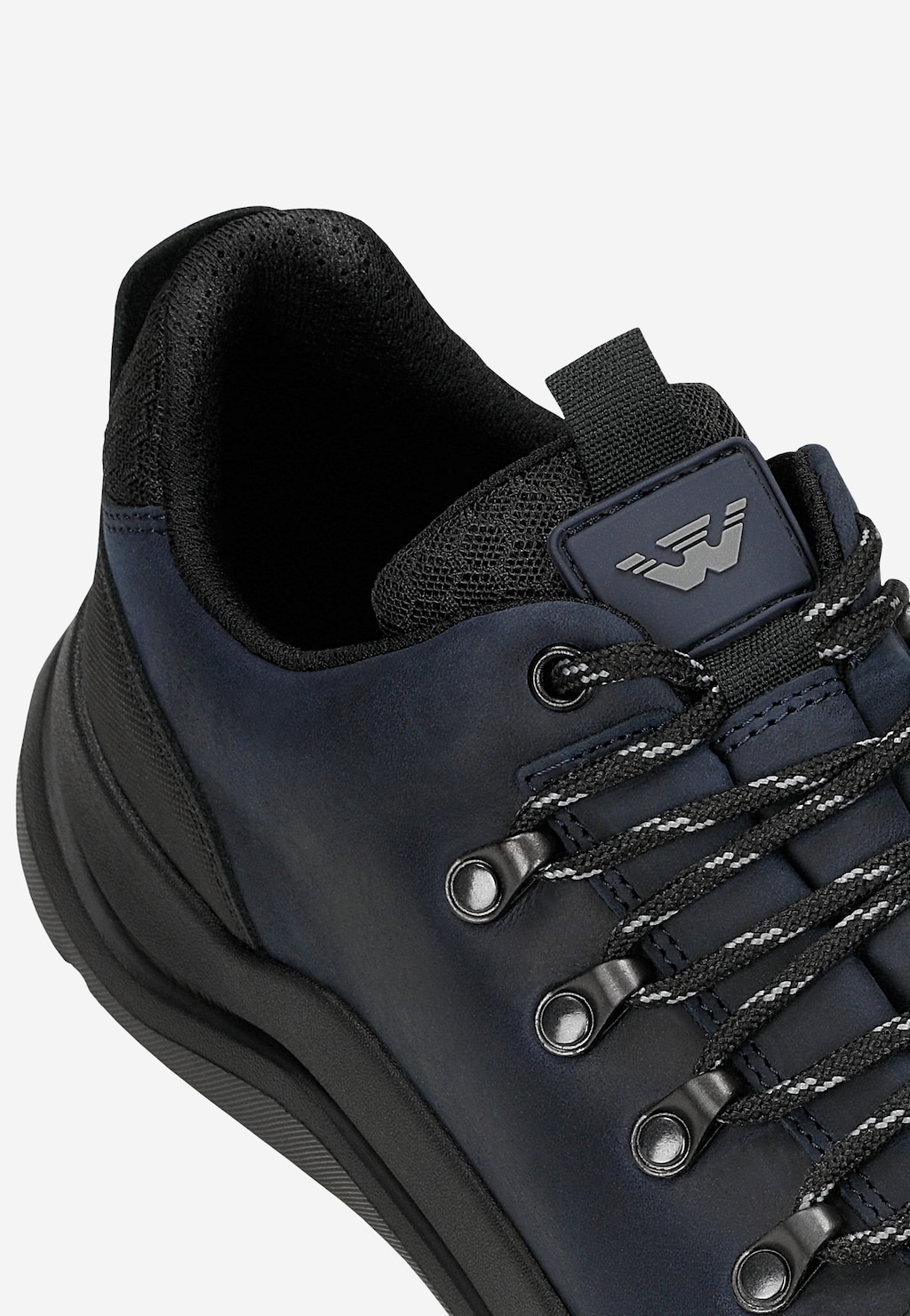 Tmavomodré pánske nízke trekkingové poltopánky 10260-76 Widok 6