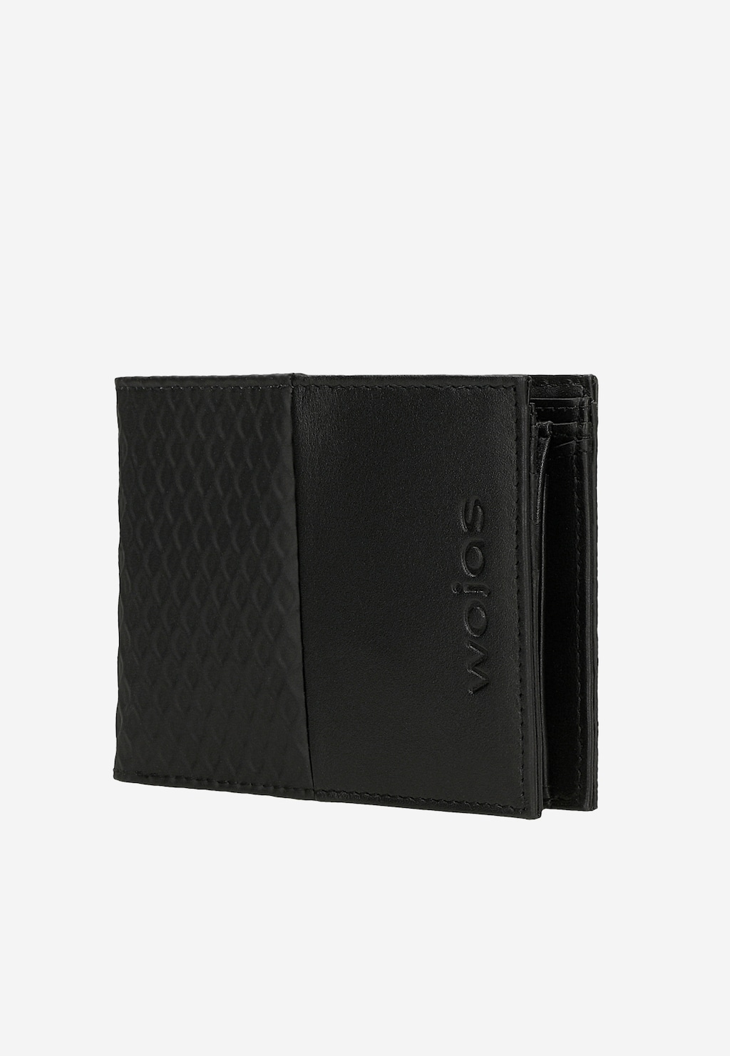 Černá pánská peněženka se zajímavou texturou a RFID ochranou proti krádeži 91100-81 Widok 3
