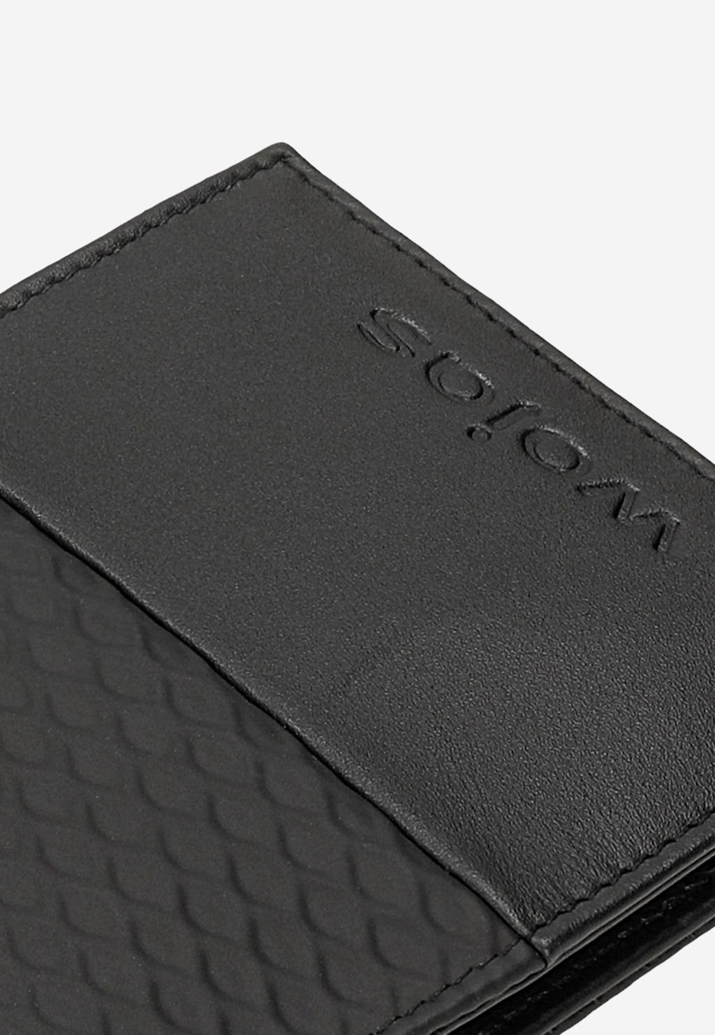 Černá pánská peněženka se zajímavou texturou a RFID ochranou proti krádeži 91100-81 Widok 7