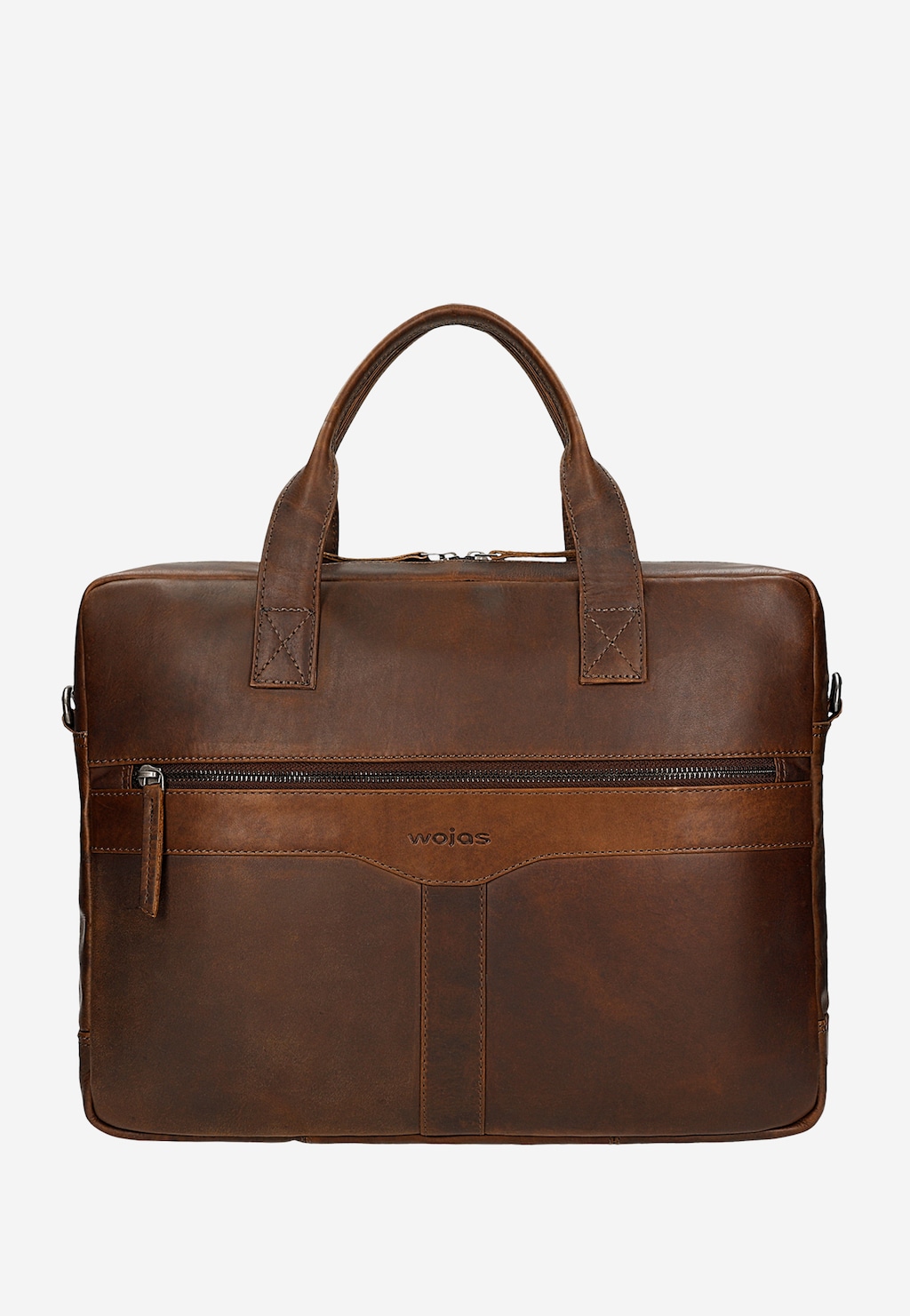 Veľká hnedá pánska taška z olejovanej kože pull up 90019-42 Widok 2