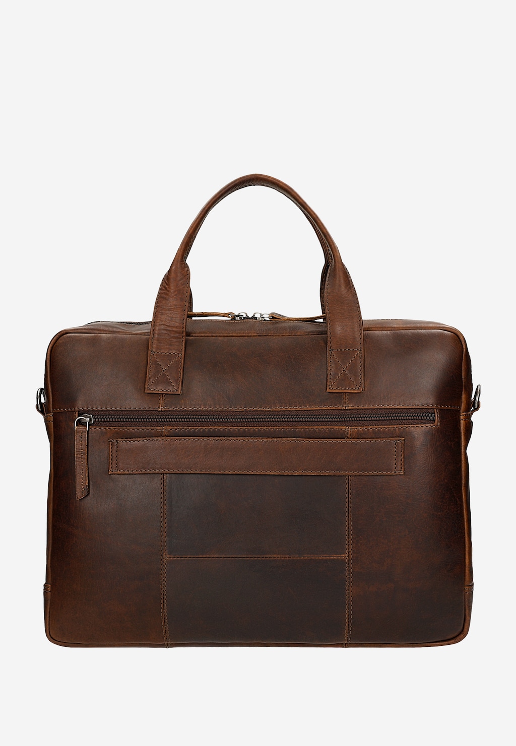 Veľká hnedá pánska taška z olejovanej kože pull up 90019-42 Widok 4
