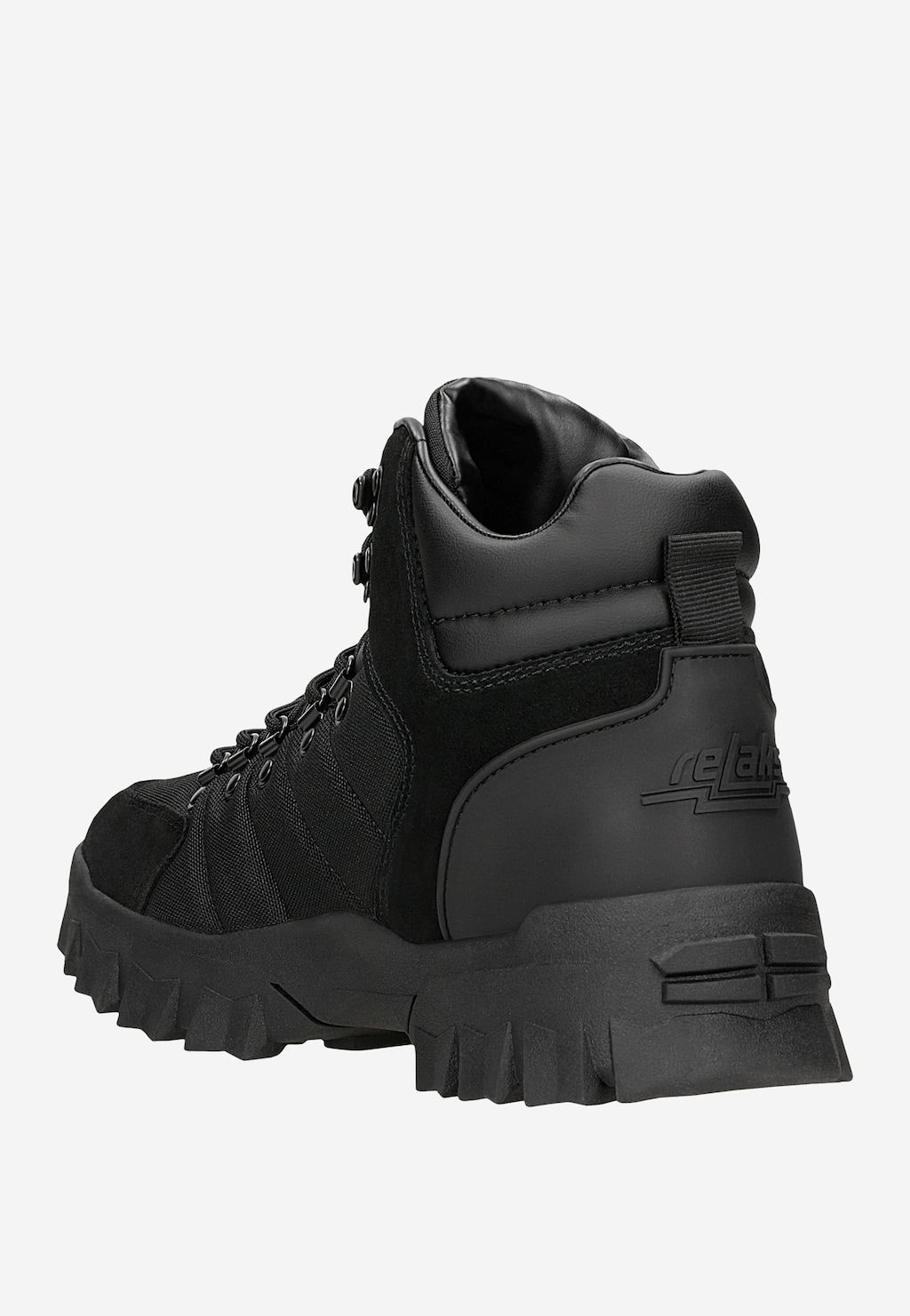 Wysokie trekkingi męskie RELAKS z łączonych materiałów R24040-81 Widok 4