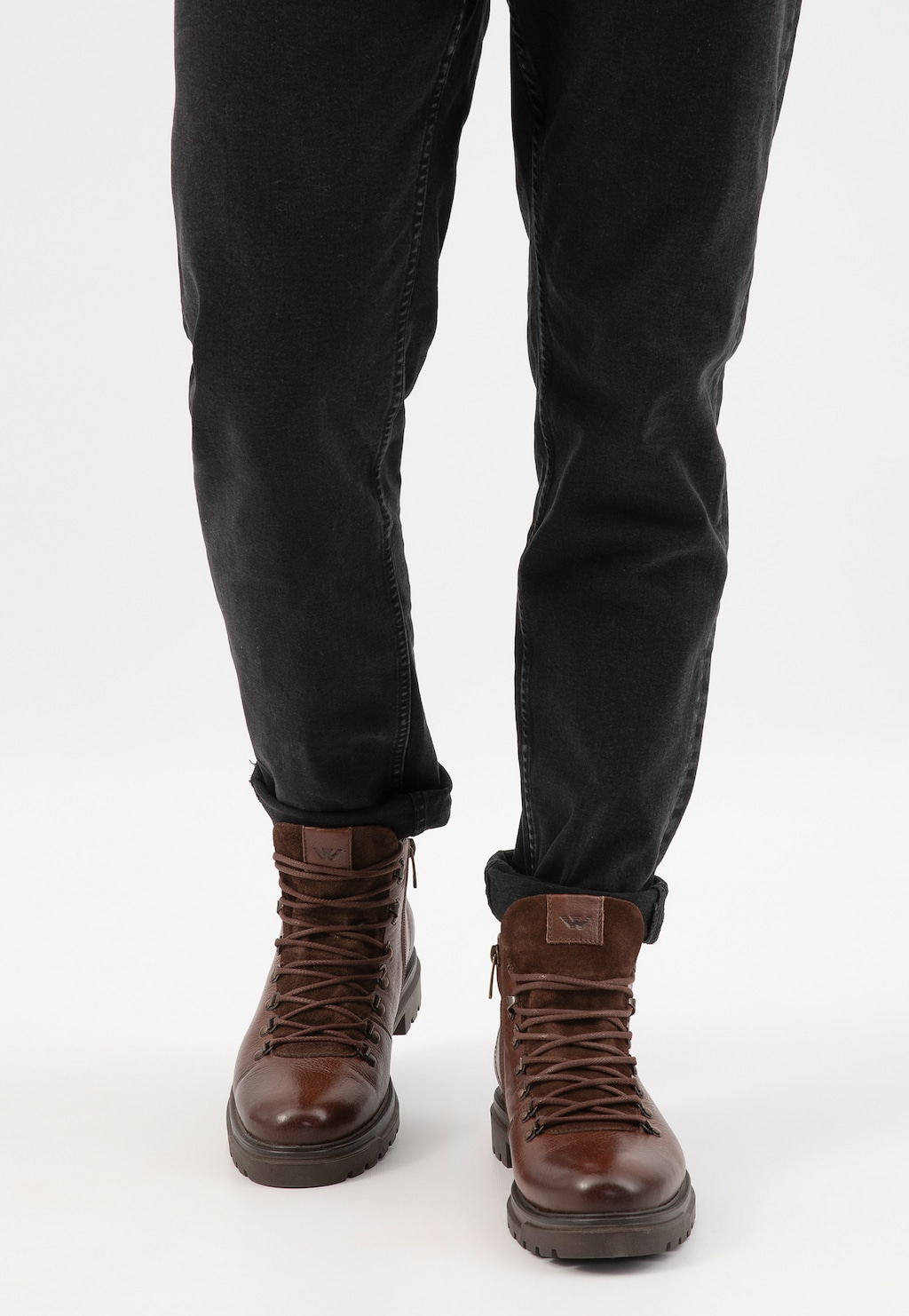 Hnedé pánske kožené workery 24108-72 Widok 8