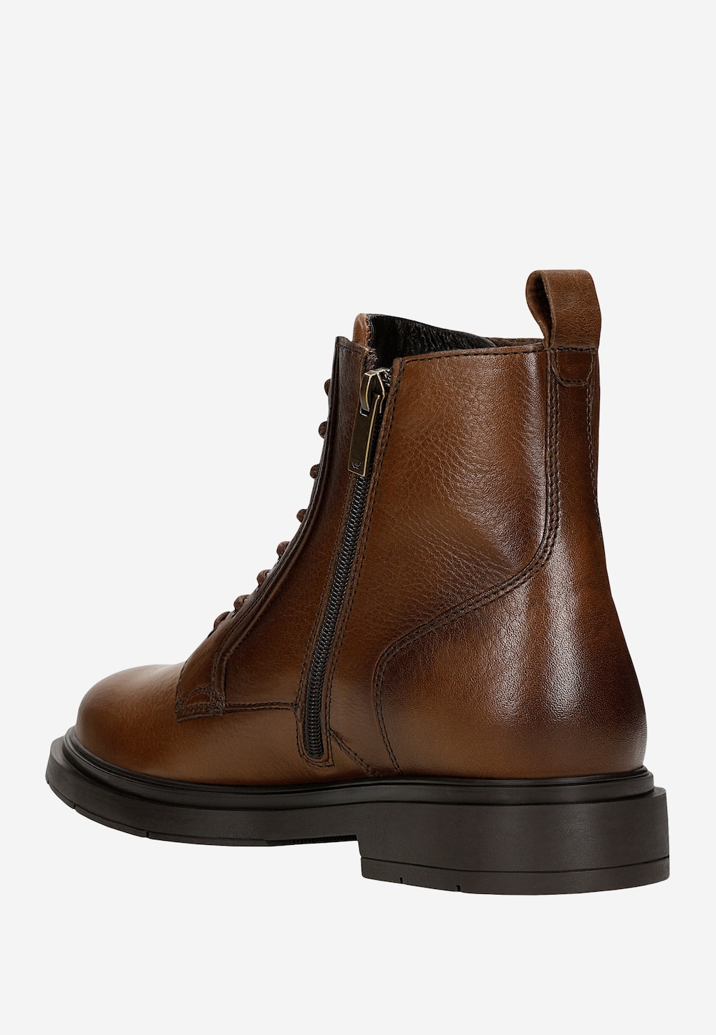 Hnědé pánské zateplené kožené boty 24106-52 Widok 4