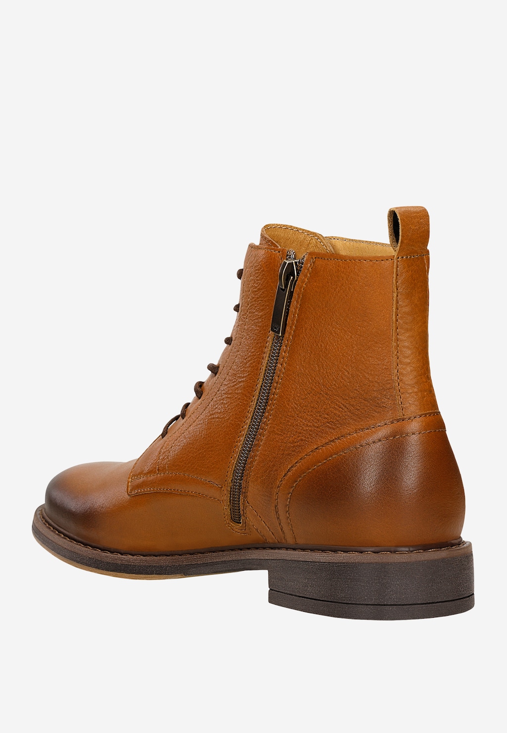 Světle hnědé pánské kožené boty 24052-53 Widok 4