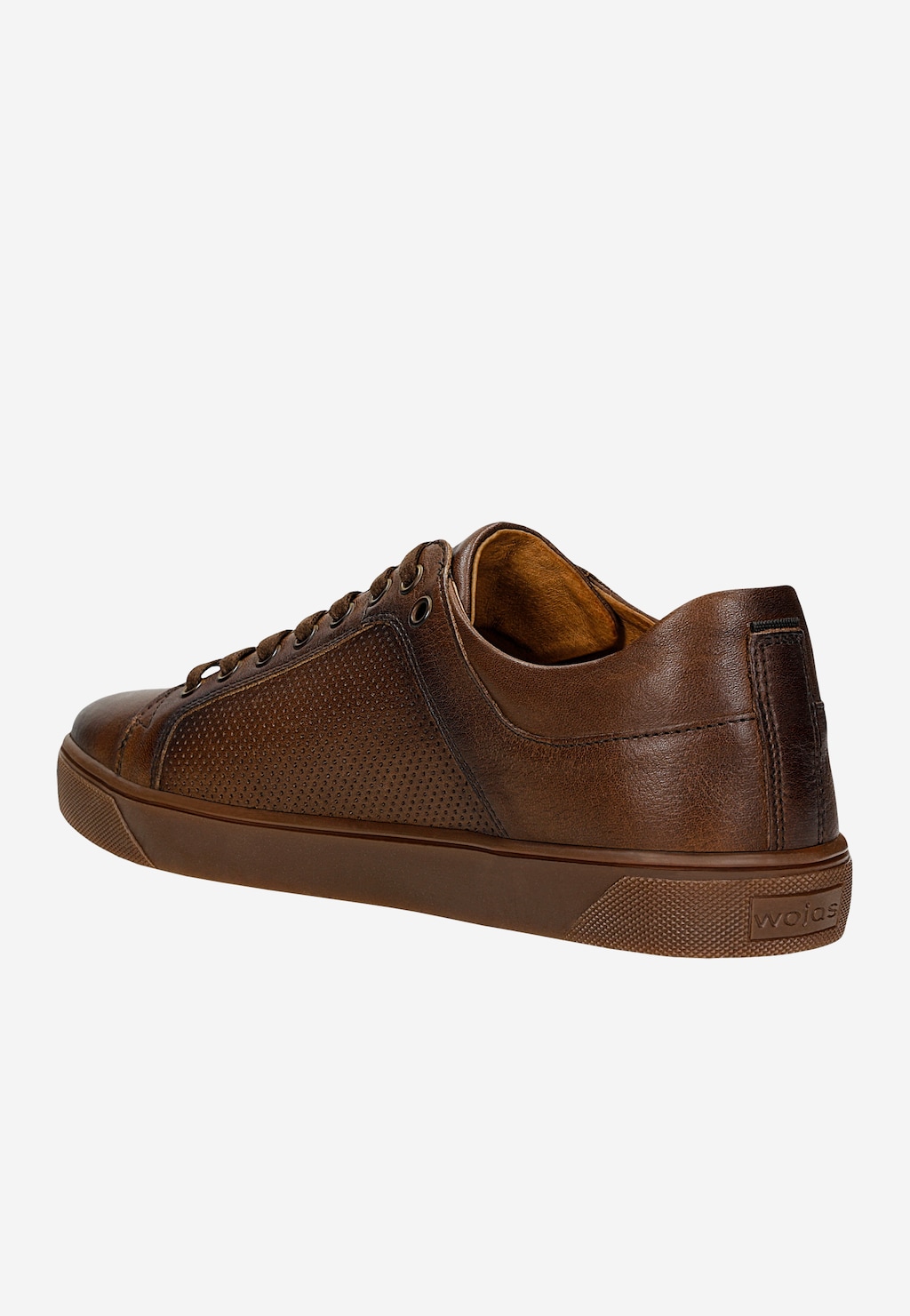 Hnedé pánske tenisky so zaujímavým reliéfom 10169-52 Widok 4