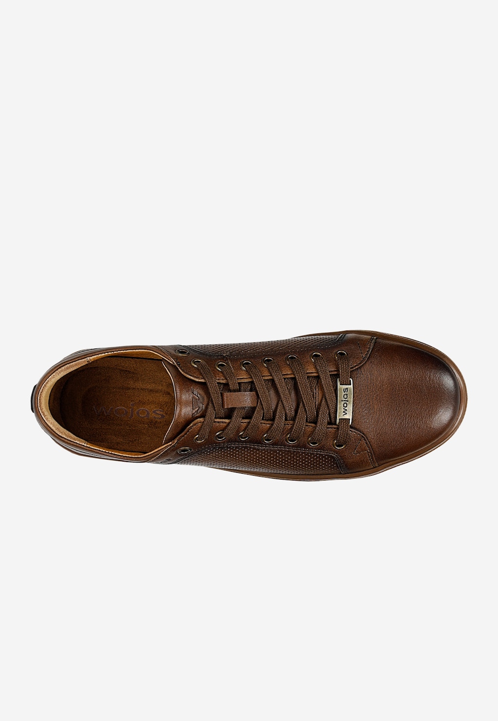 Hnedé pánske tenisky so zaujímavým reliéfom 10169-52 Widok 5