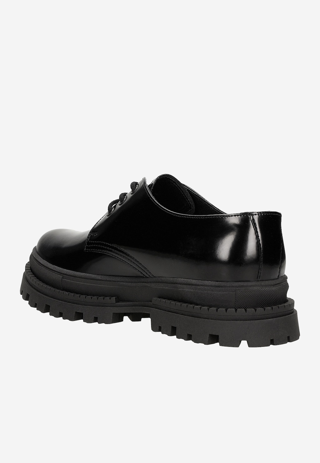 Kožené poltopánky pánske zo štýlovej lakovanej kože 10050-31 Widok 4