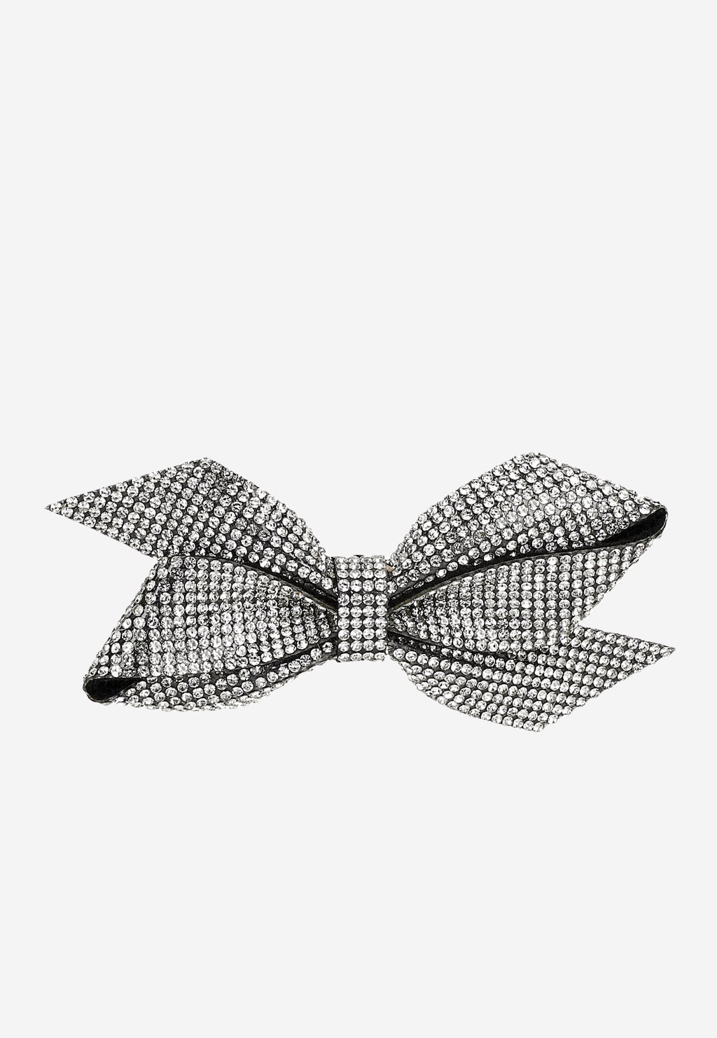 Odnímatelné klipy na boty ve tvaru stříbrných mašliček se zirkony 98545-19 Widok 3