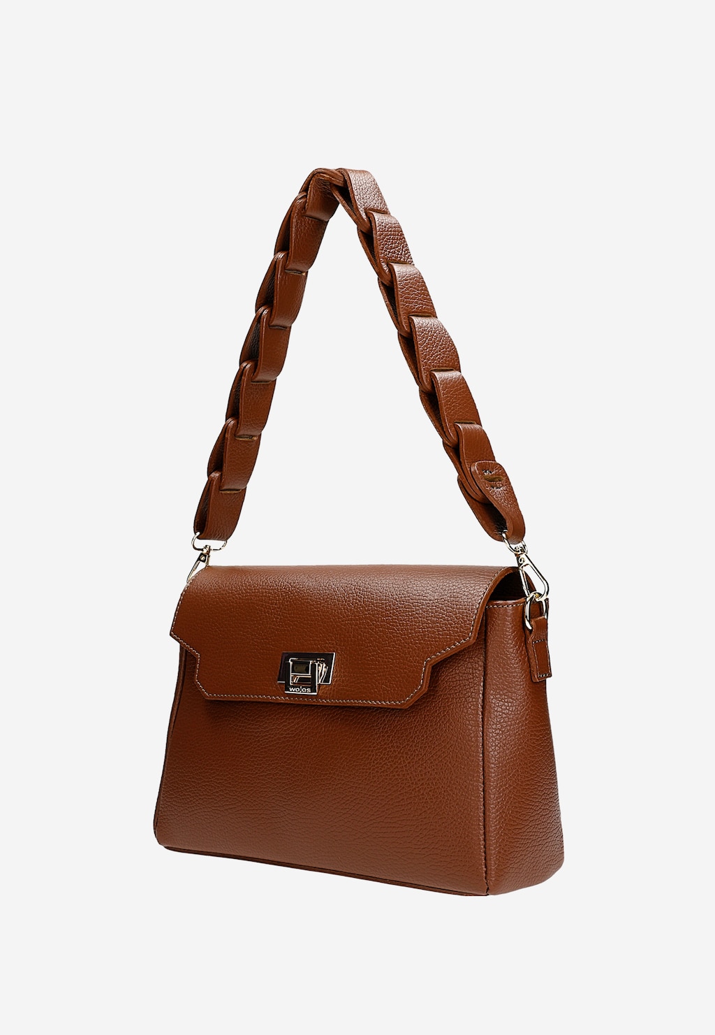 Malá hnědá dámská kabelka z hladké kůže 80414-52 Widok 3