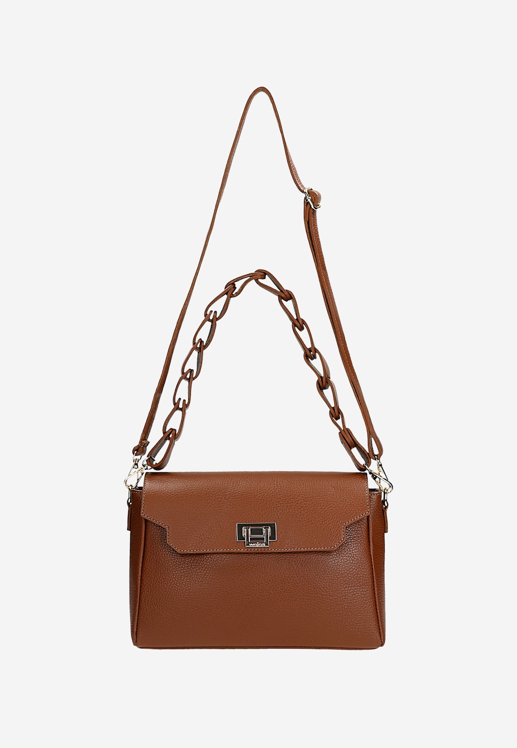 Malá hnědá dámská kabelka z hladké kůže 80414-52 Widok 5