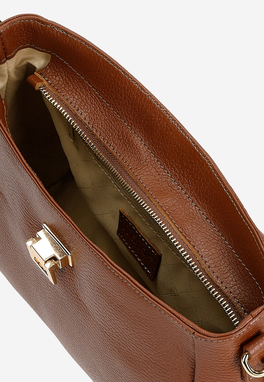 Malá hnědá dámská kabelka z hladké kůže 80414-52 Widok 6