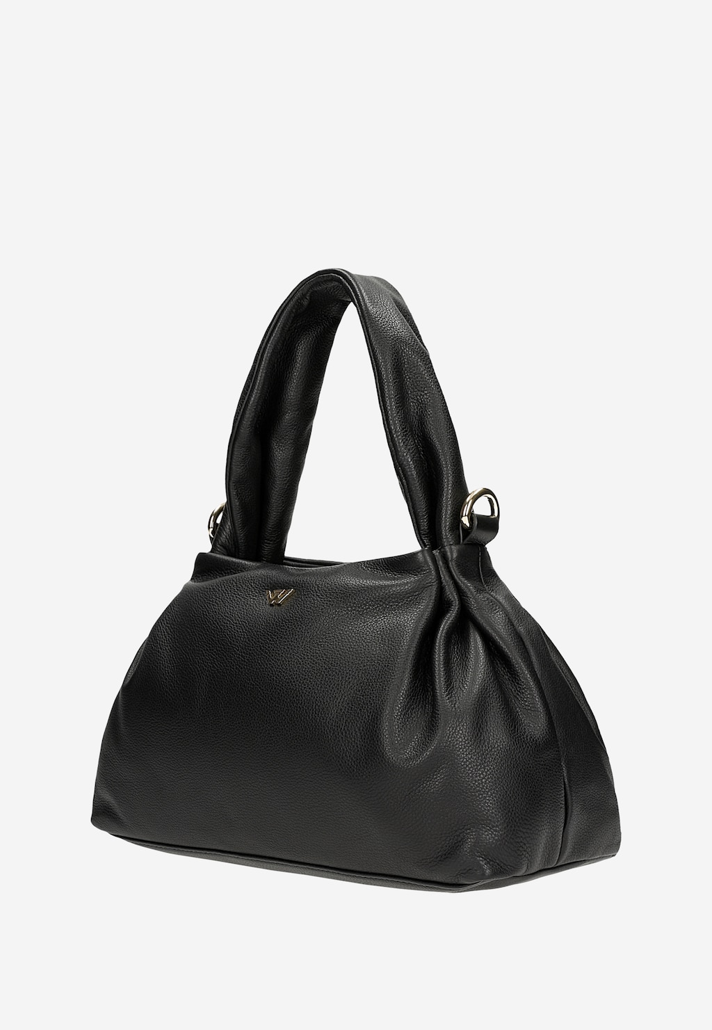 Malá černá dámská kabelka z hladké kůže 80392-51 Widok 3