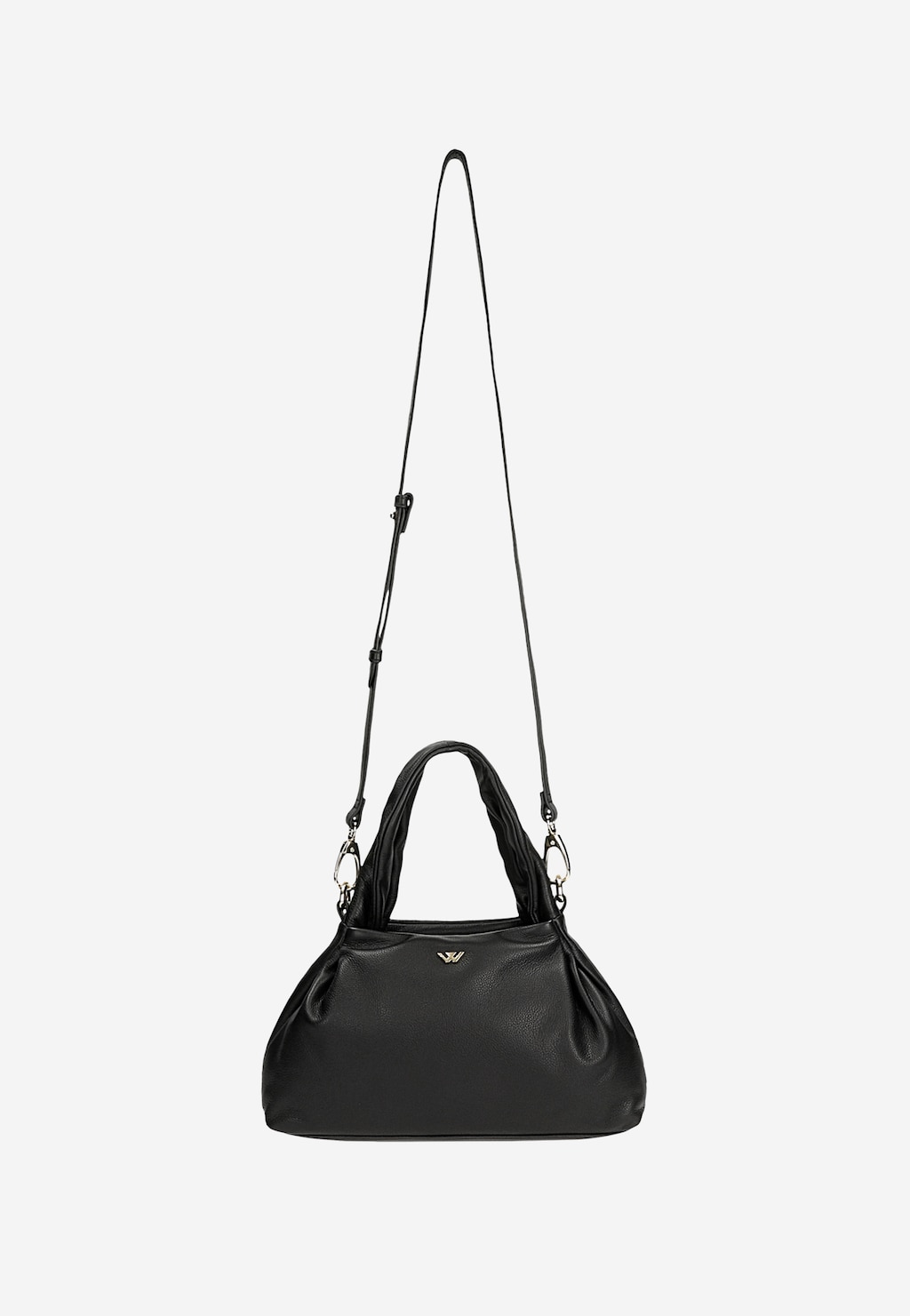 Malá černá dámská kabelka z hladké kůže 80392-51 Widok 5