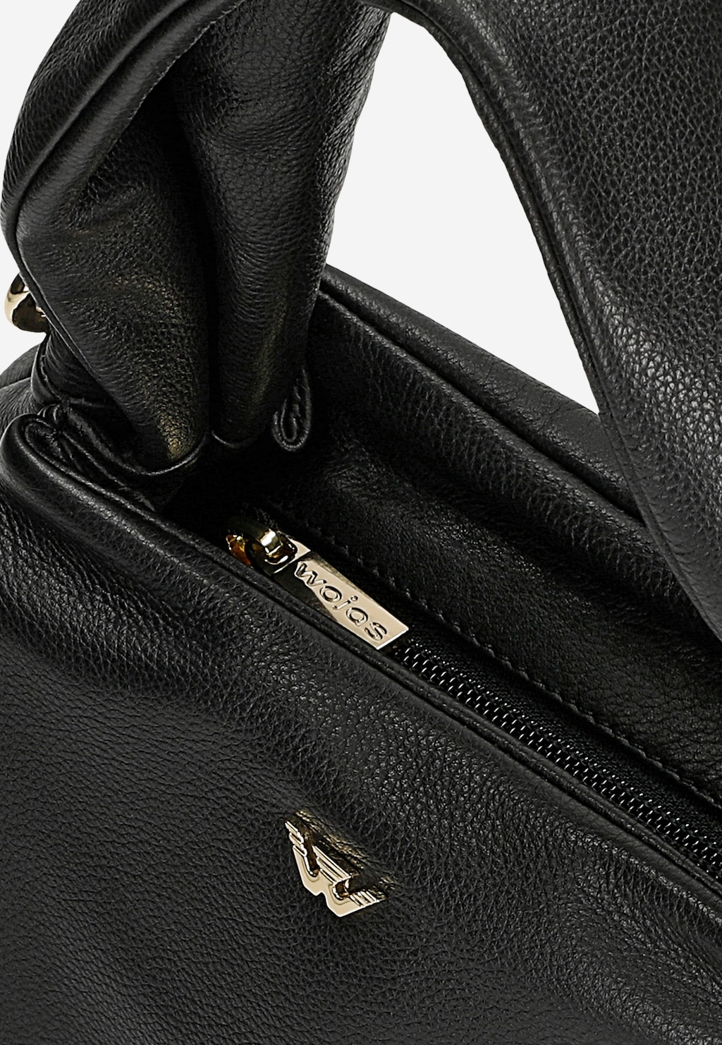 Malá černá dámská kabelka z hladké kůže 80392-51 Widok 7