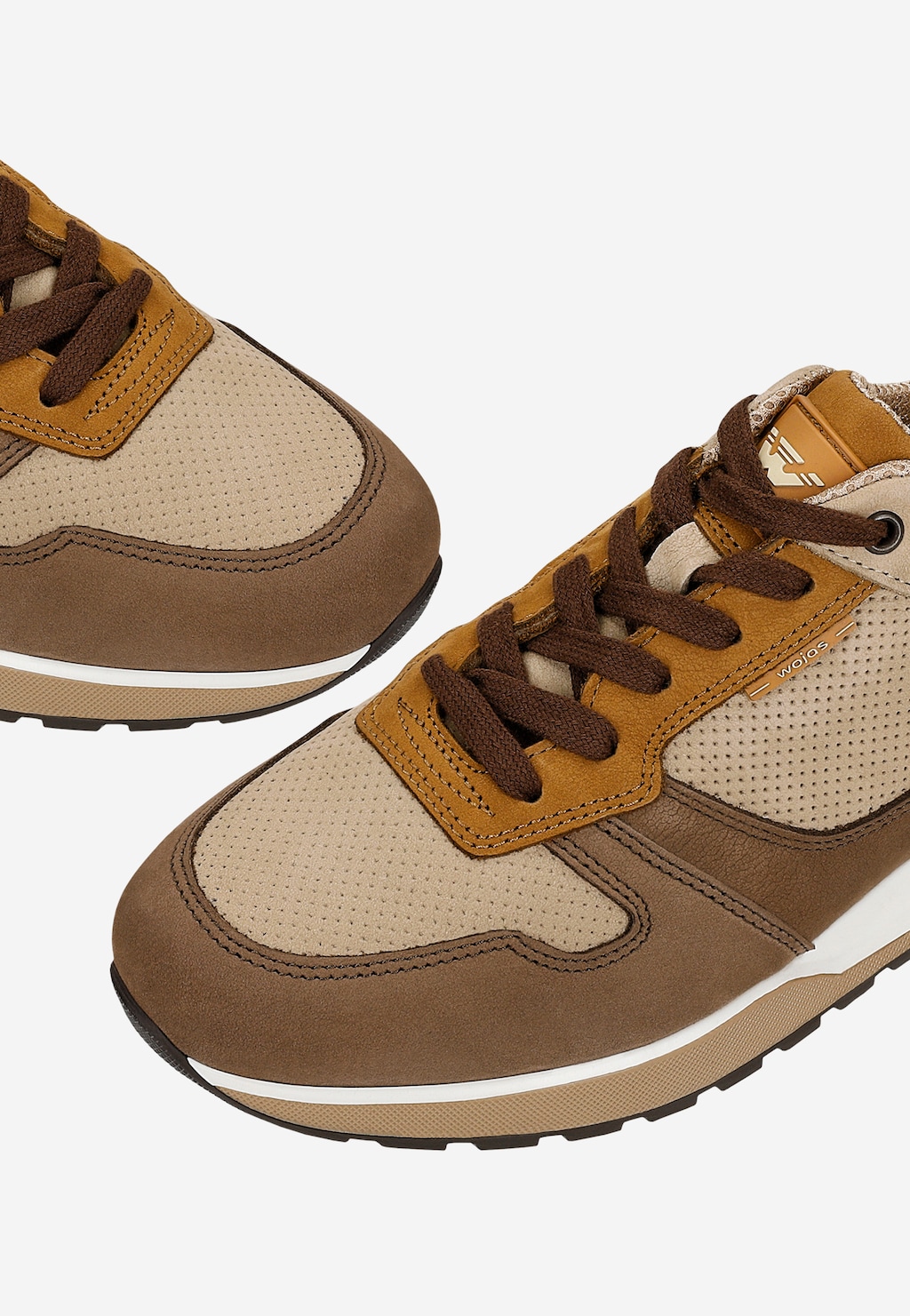 Hnědo-béžové pánské tenisky 10243-22 Widok 7