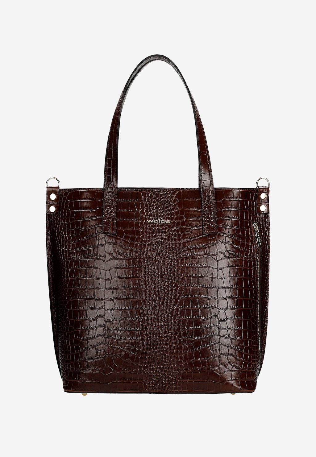 Tmavohnedá kožená dámska kabelka 80372-52 Widok 2