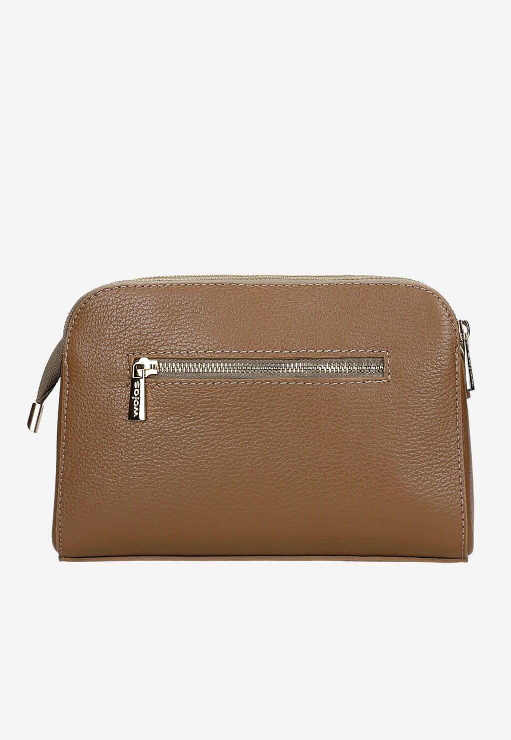 Ciemnobeżowa torebka damska ze złotą ozdobą 80310-74 Widok 4