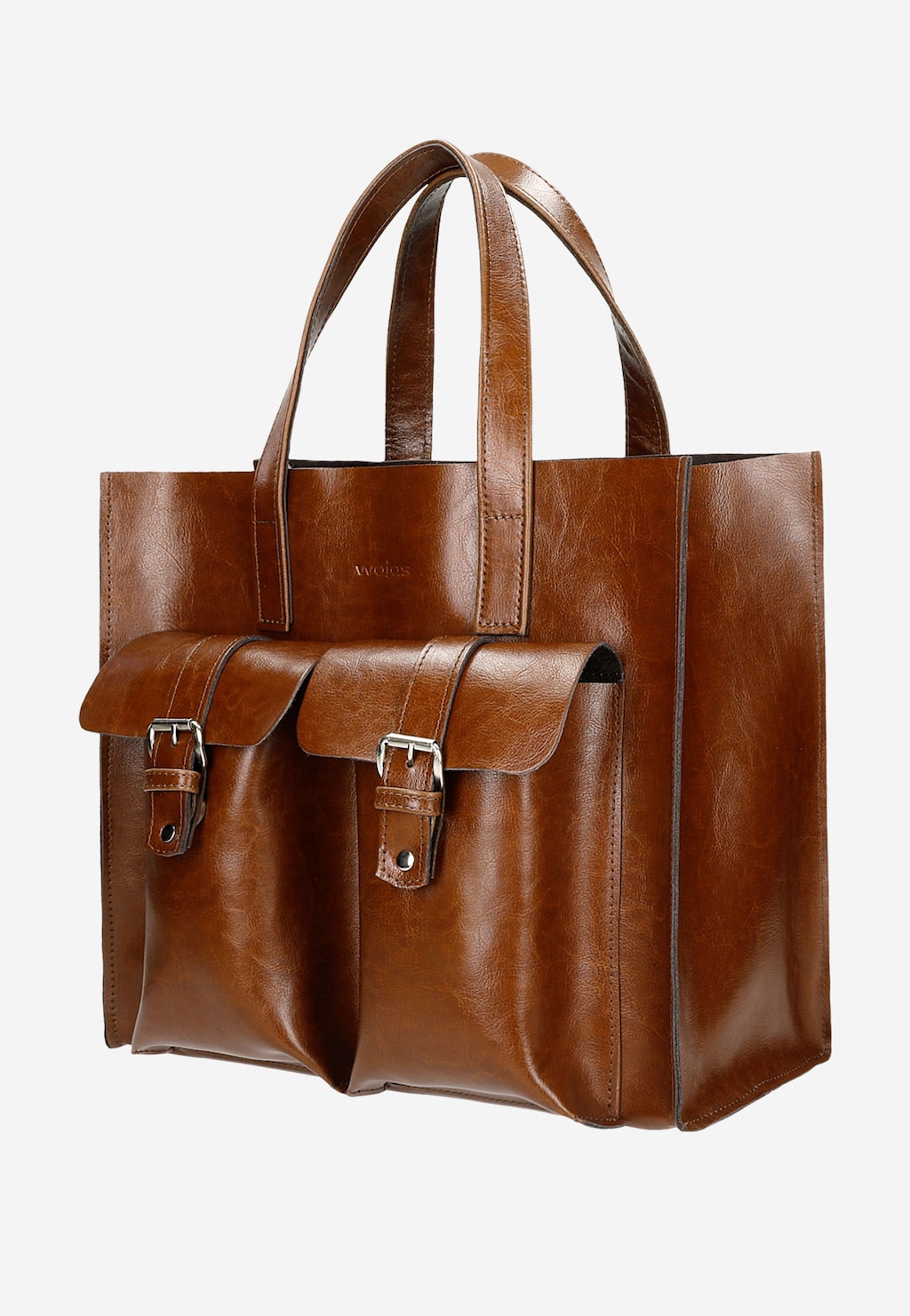 Veľká hnedá dámska kabelka s vonkajšími vreckami 80245-52 Widok 3