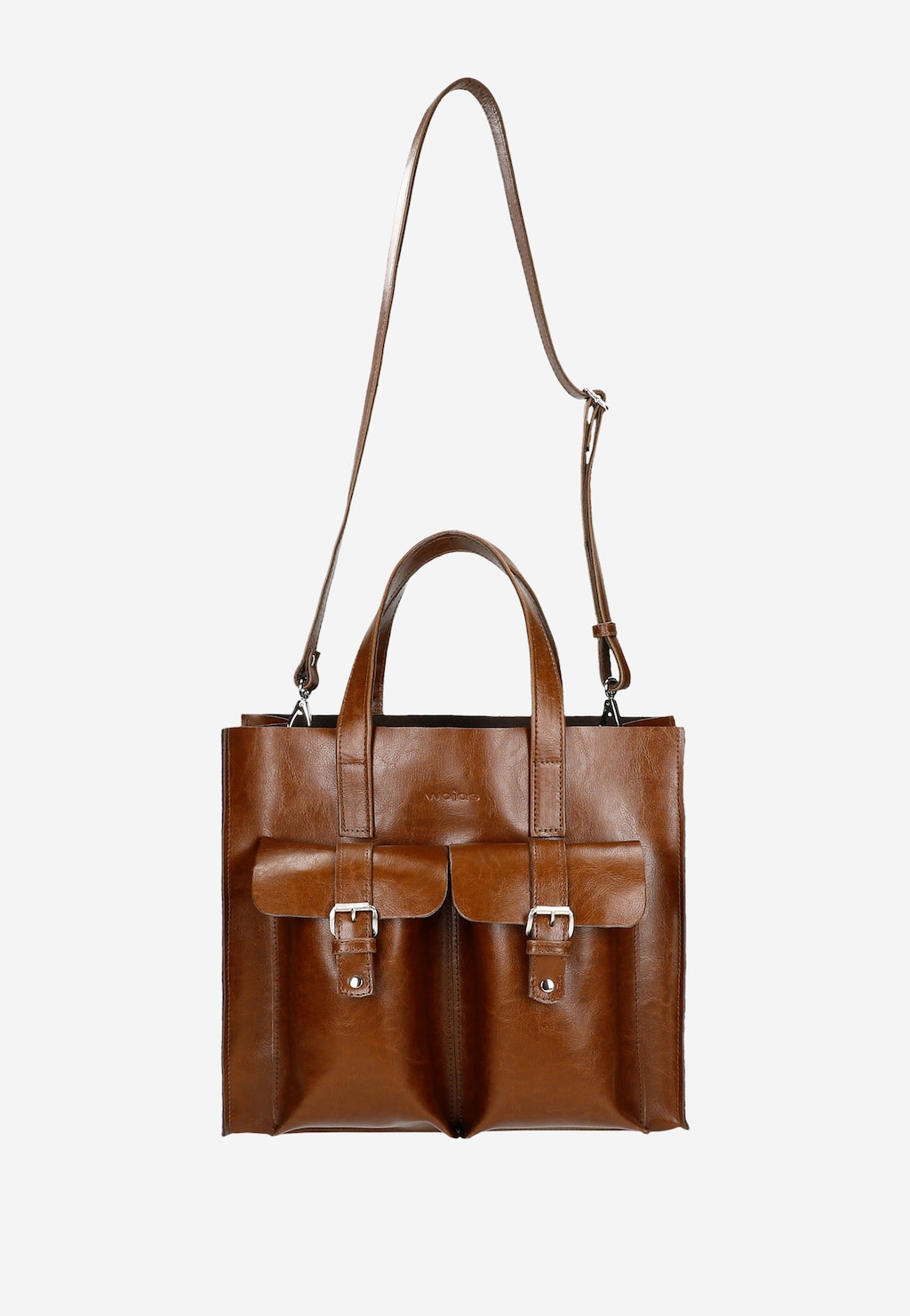 Veľká hnedá dámska kabelka s vonkajšími vreckami 80245-52 Widok 5