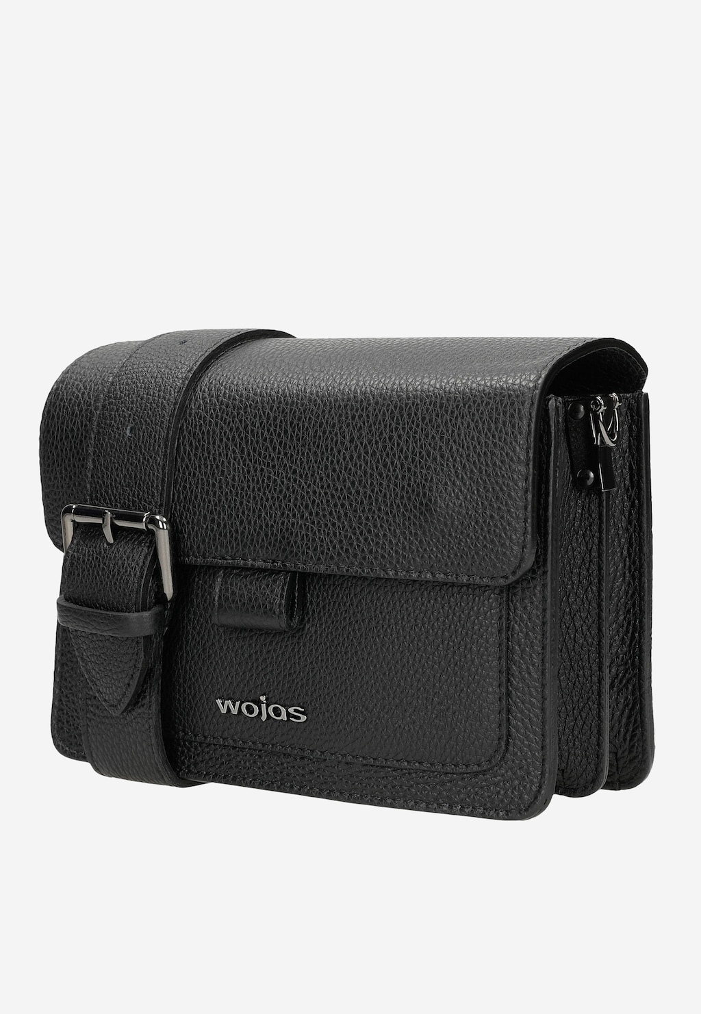 Malá čierna kožená dámska kabelka 80240-51 Widok 3