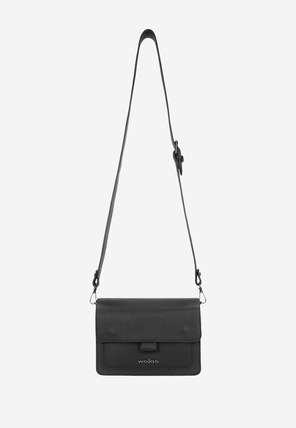 Malá čierna kožená dámska kabelka 80240-51 Widok 5