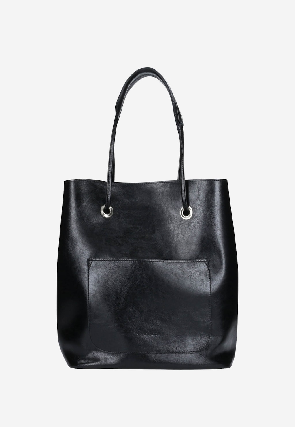 Kožená dámska kabelka čierna praktická na každý deň  80019-51 Widok 2